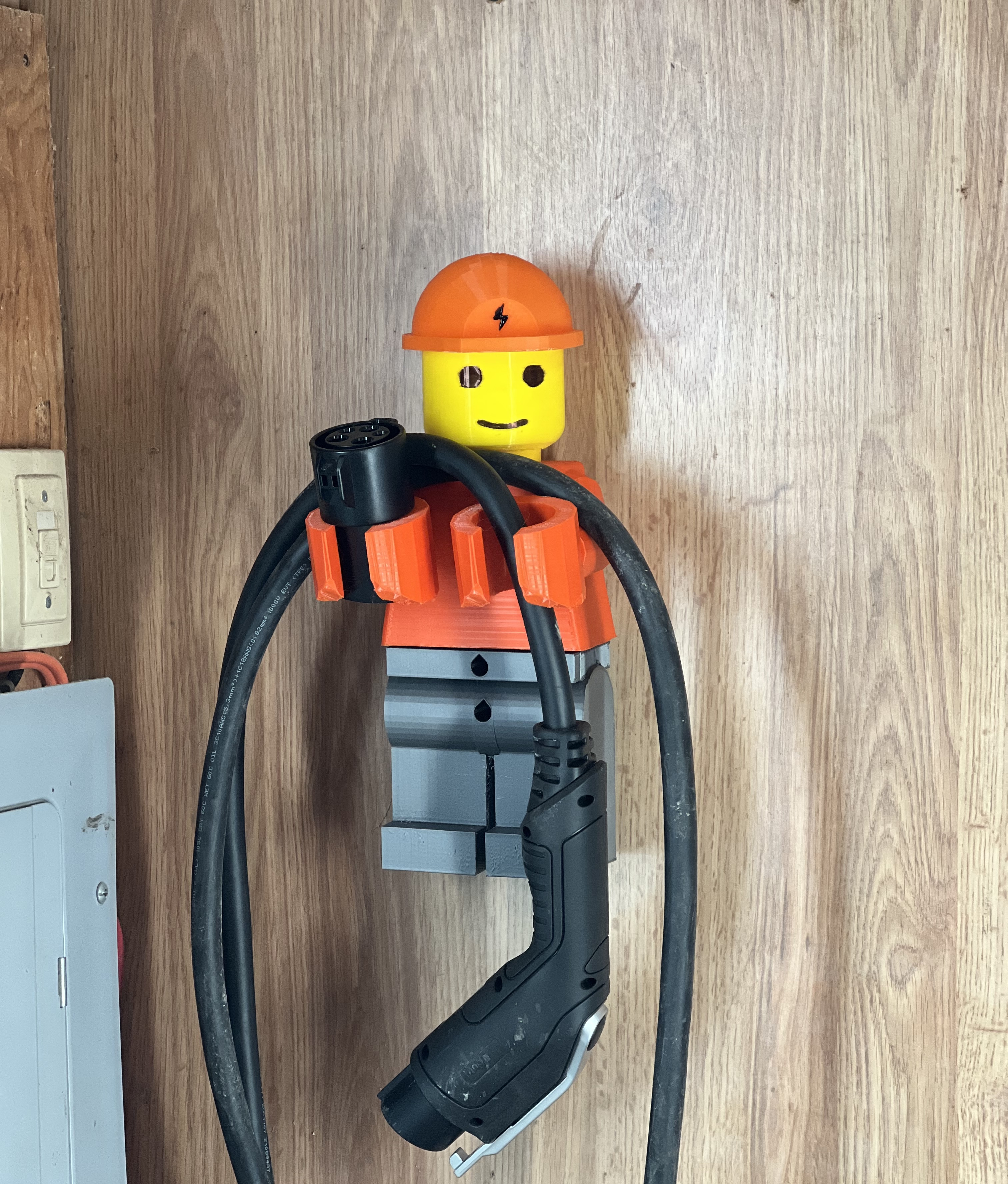 LEGO holder type 2 EV charging