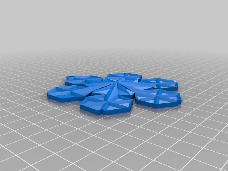 Miniatura 2 do modelo 3D Snowflake Ornament