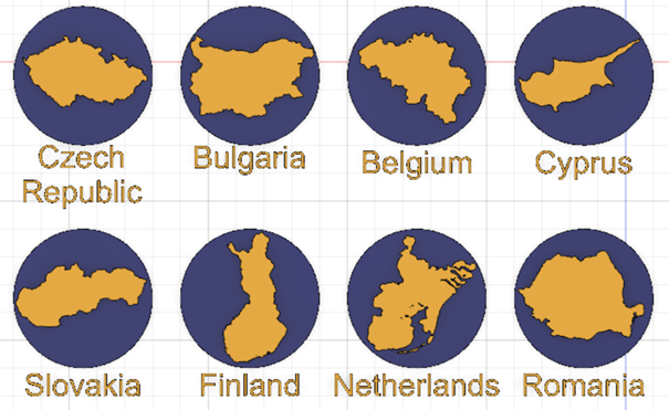EU countries buttons — miniatura 8