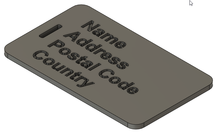 Customizable Luggage Tag
