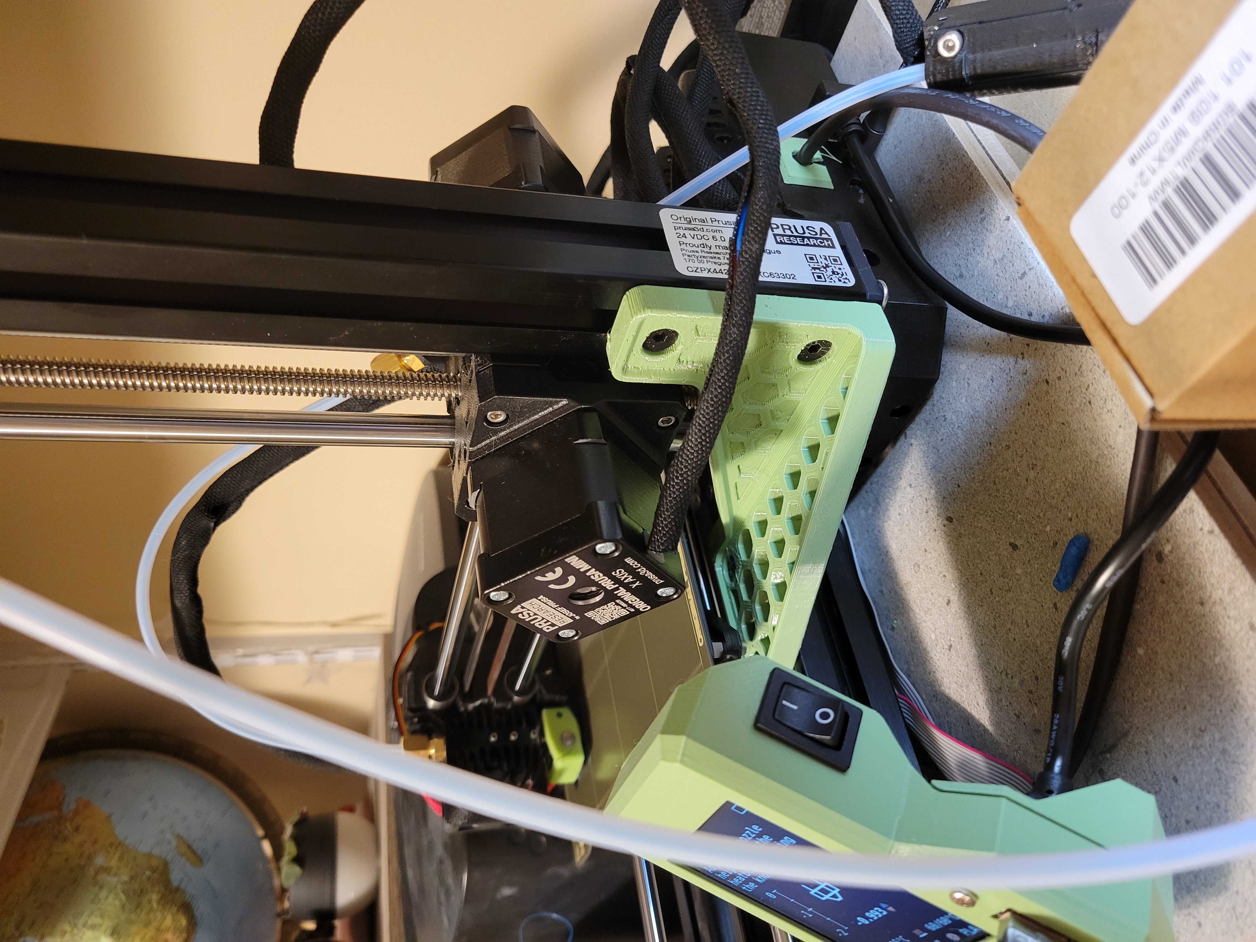 Prusa Mini Z-axis Brace (deeper holes)