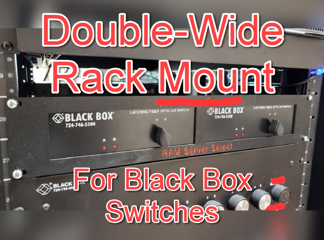 Double Wide Rack Mount for Black Box Switches