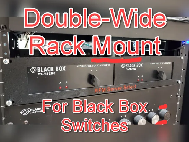 Double Wide Rack Mount for Black Box Switches