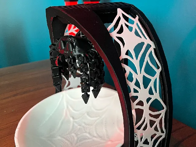 Fun Spider Trap Halloween Candy bowl