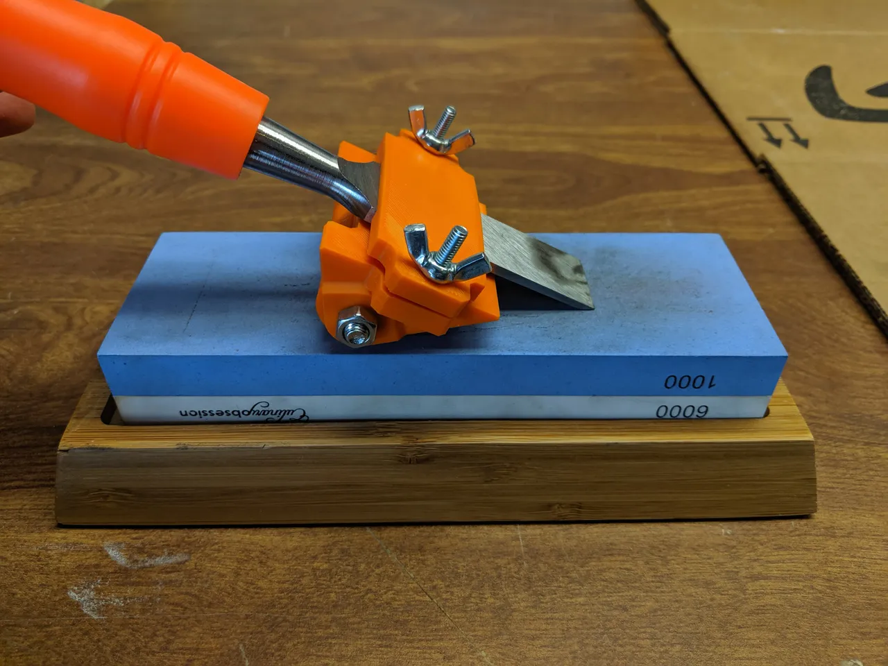 Compact Chisel Sharpening Jig by GarageTimeWithDavid