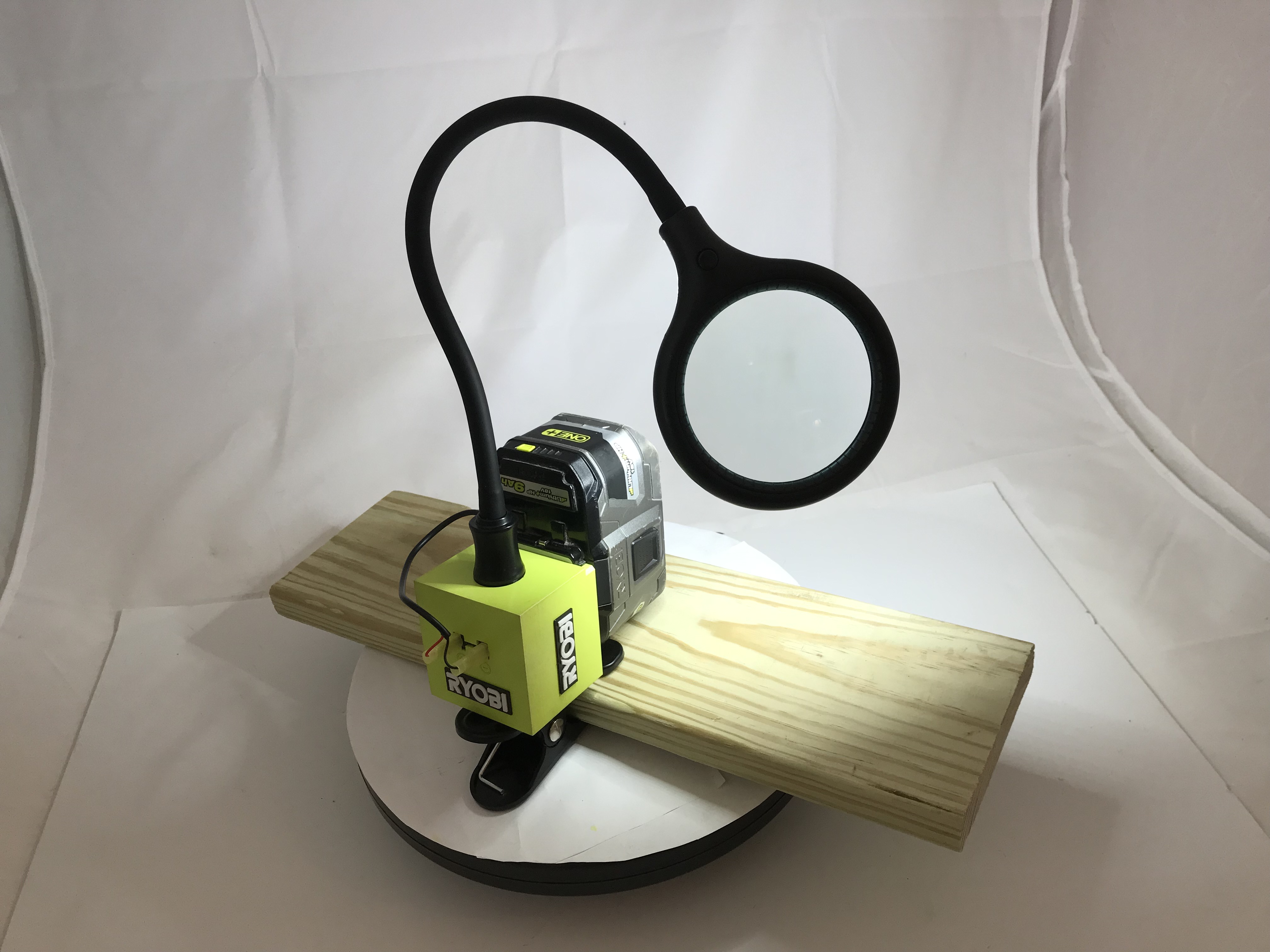 RYOBI 18V DIY LED Magnifier by Simple3D Download free STL model