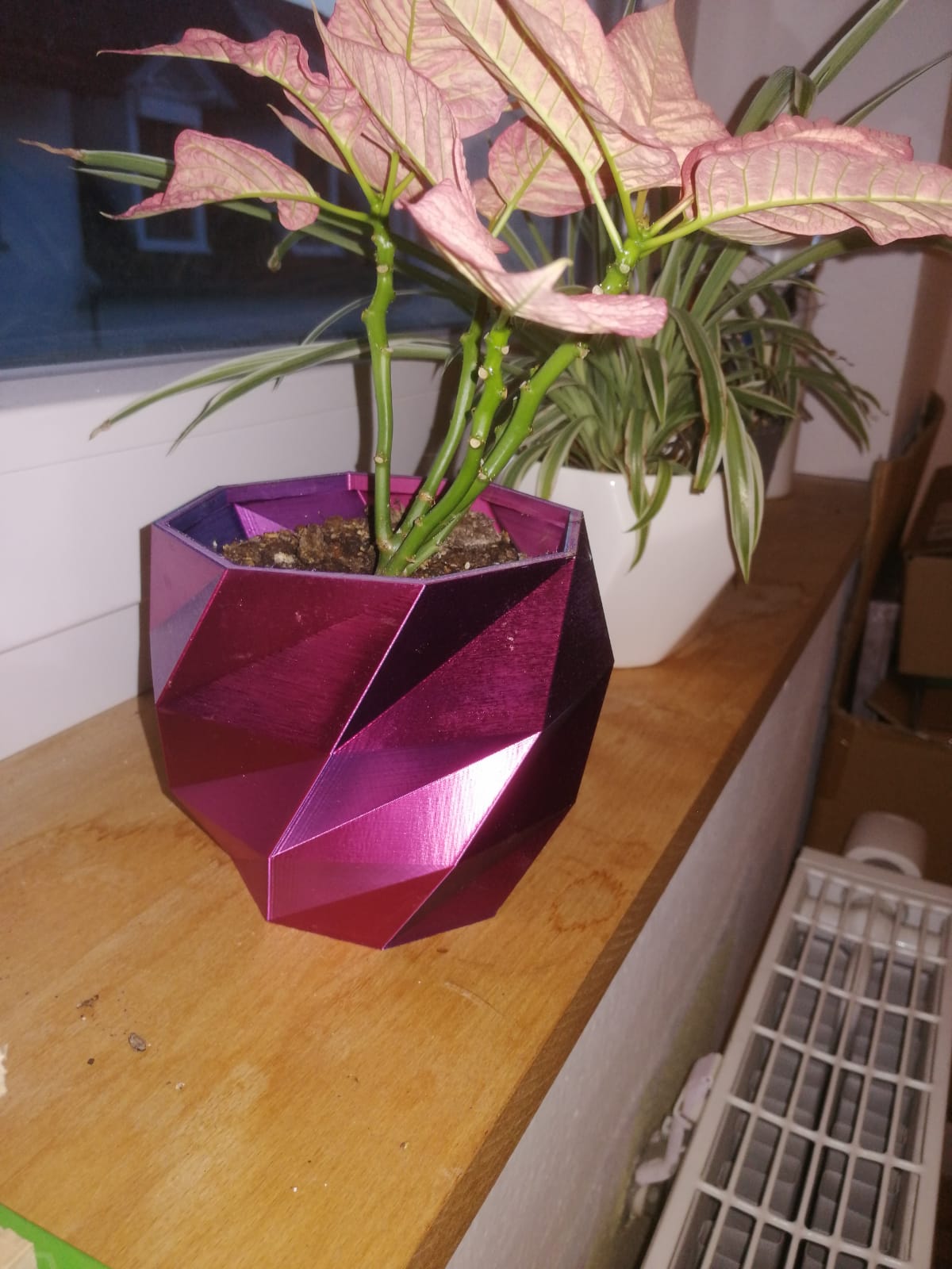 Low poly plant pot