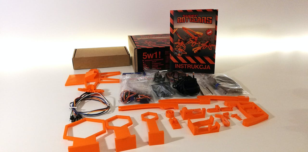 Super Bot Gears - a 3D-printed Arduino starter kit by bzqp | Download ...