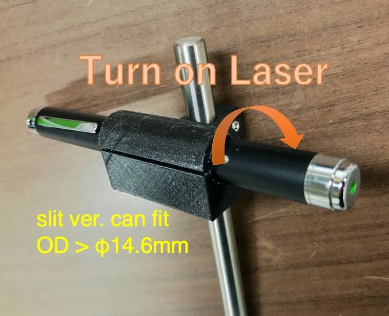 laser pointers mounter for optical post by Sknown Download free STL