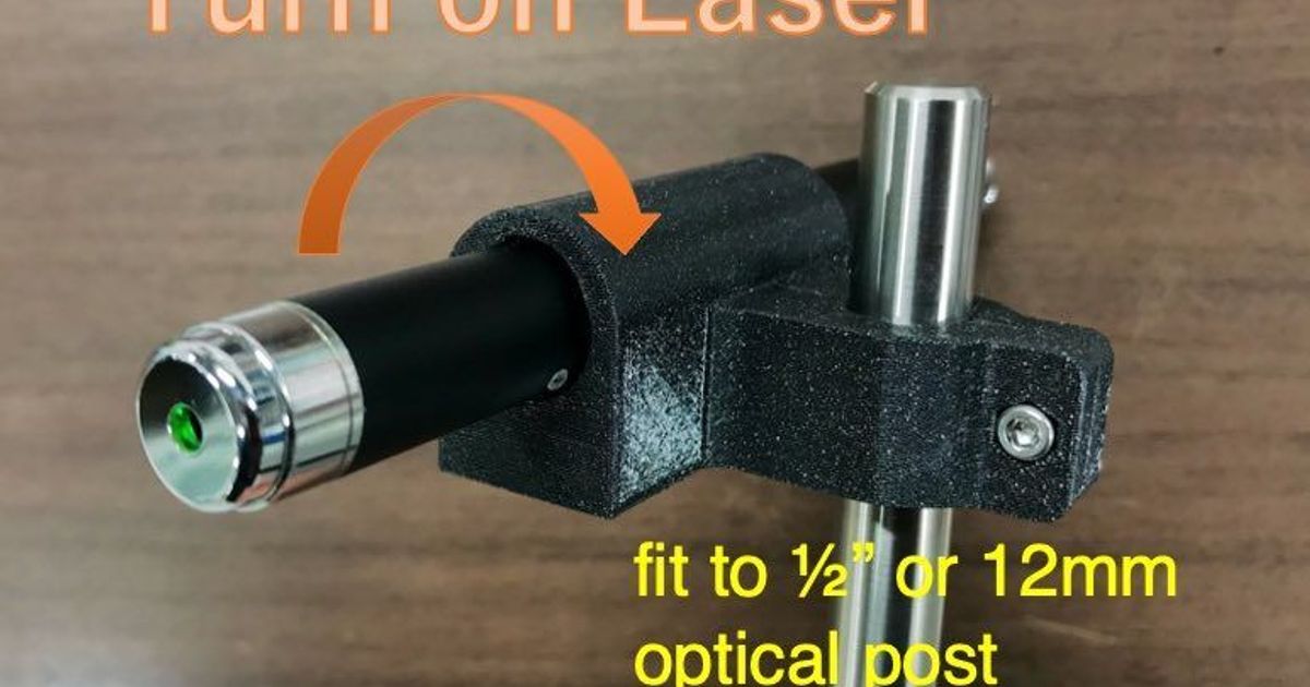 laser pointers mounter for optical post by Sknown Download free STL