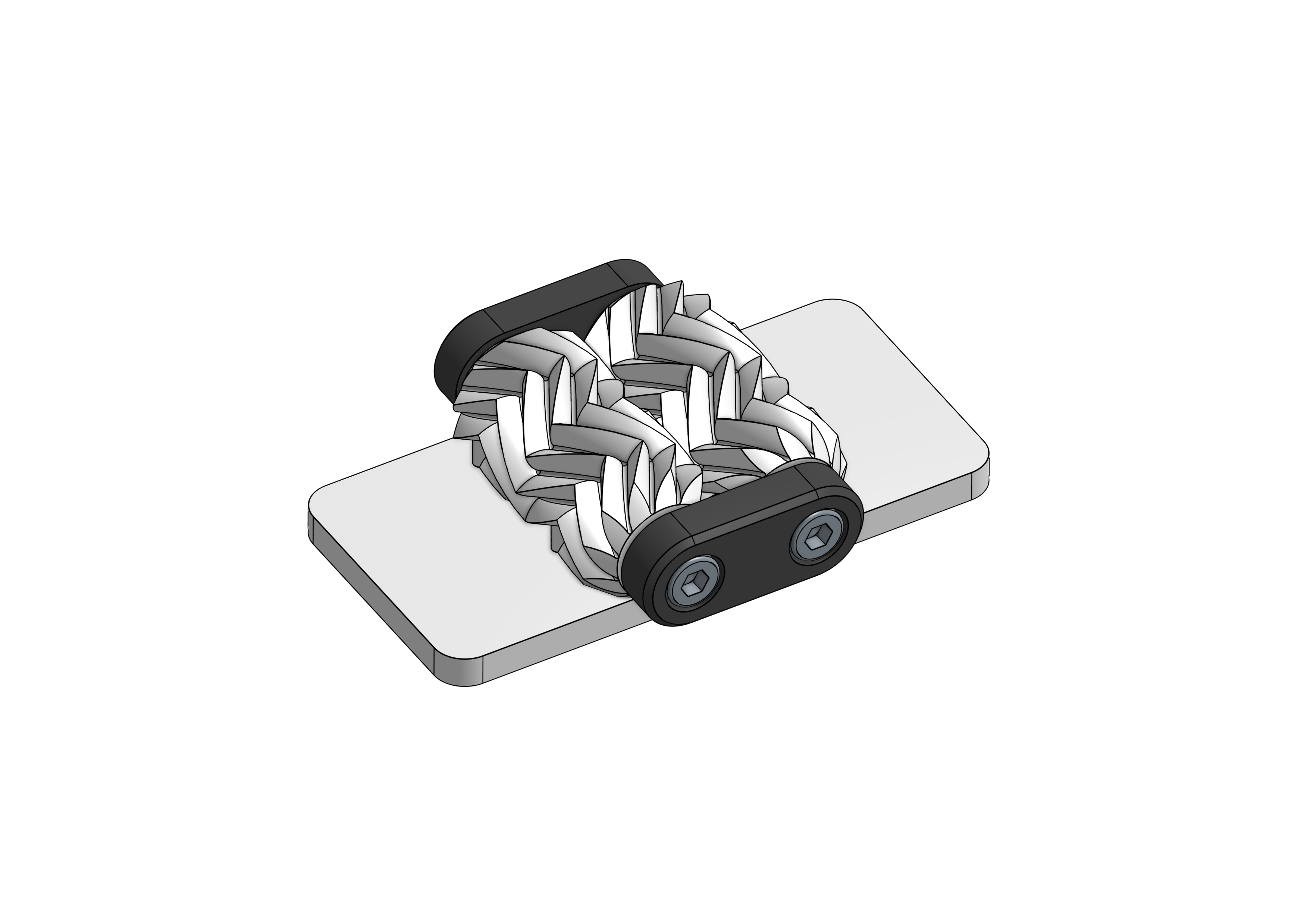 Adjustable Geared Hinge with Screws — thumbnail 7