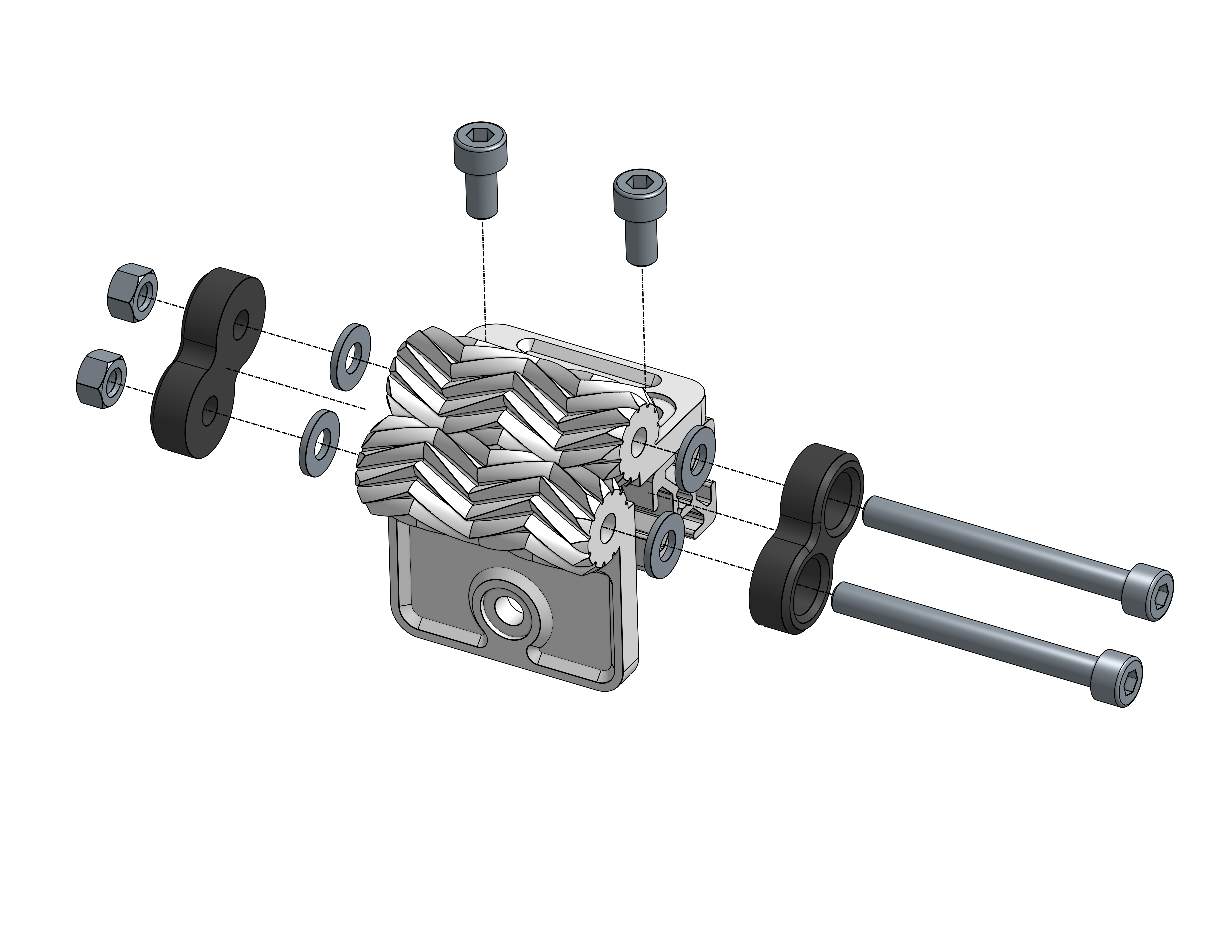 Adjustable Geared Hinge with Screws — thumbnail 3