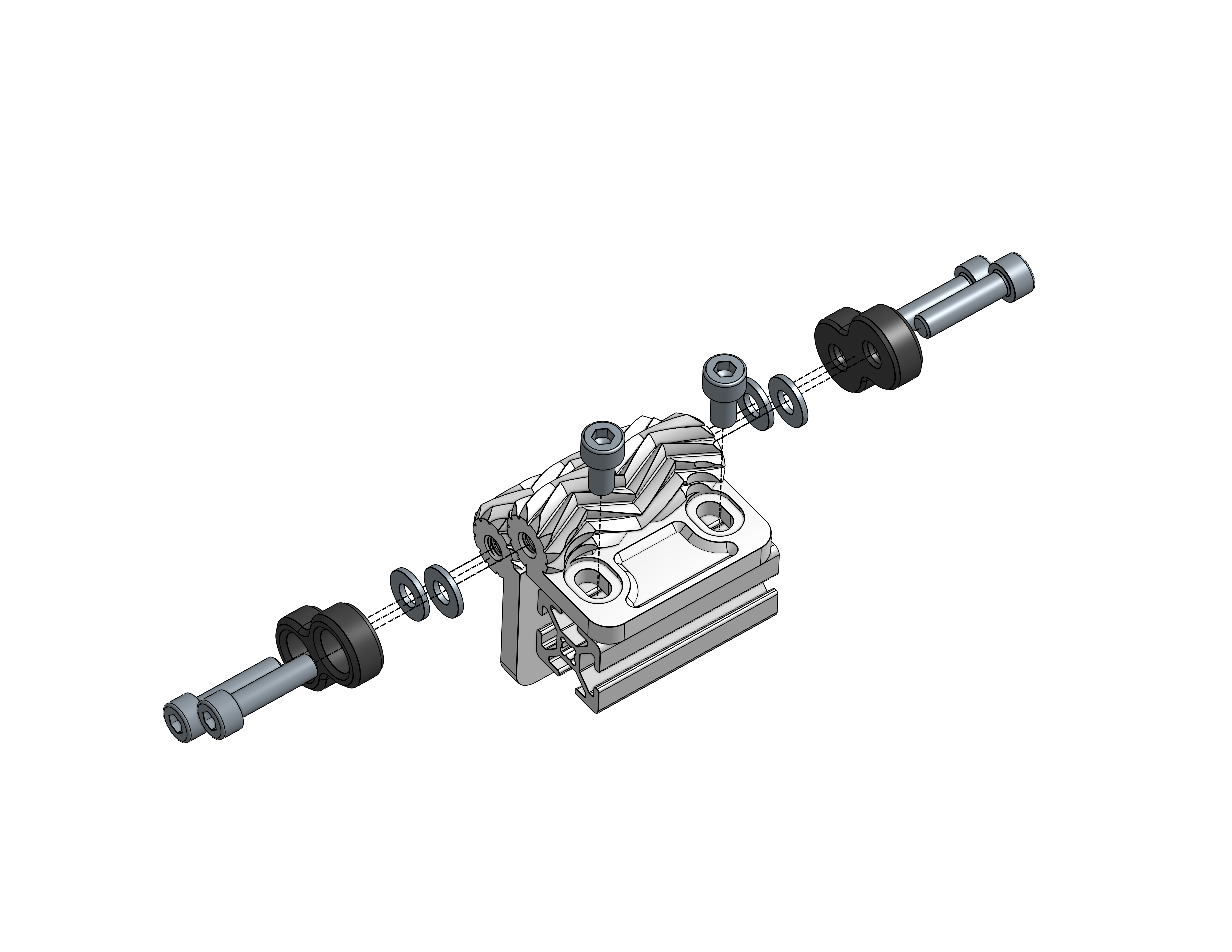 Adjustable Geared Hinge with Screws — thumbnail 10