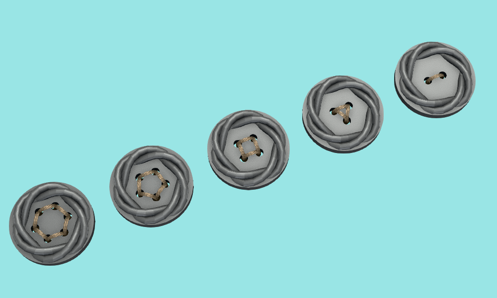 Sewing buttons #010