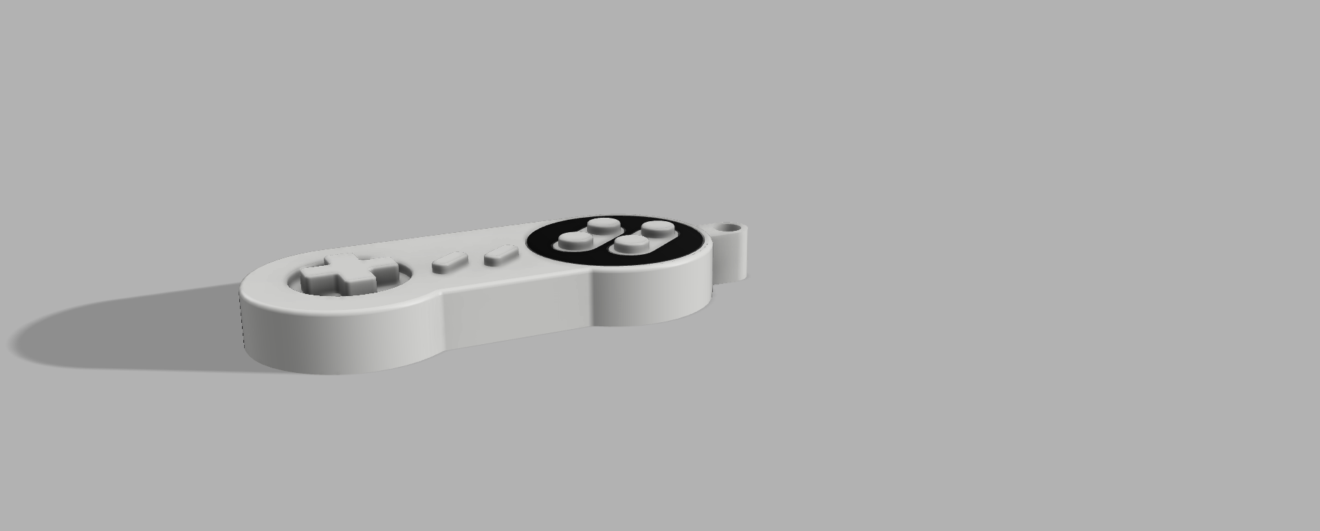 Miniatura 4 do modelo 3D Super Nintendo controller keychain