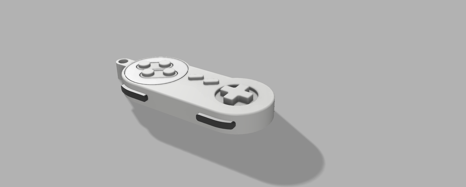 Miniatura 5 do modelo 3D Super Nintendo controller keychain