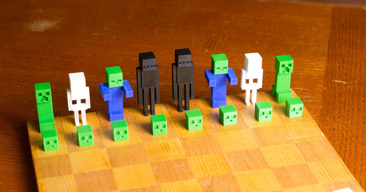 Printable Minecraft Chess