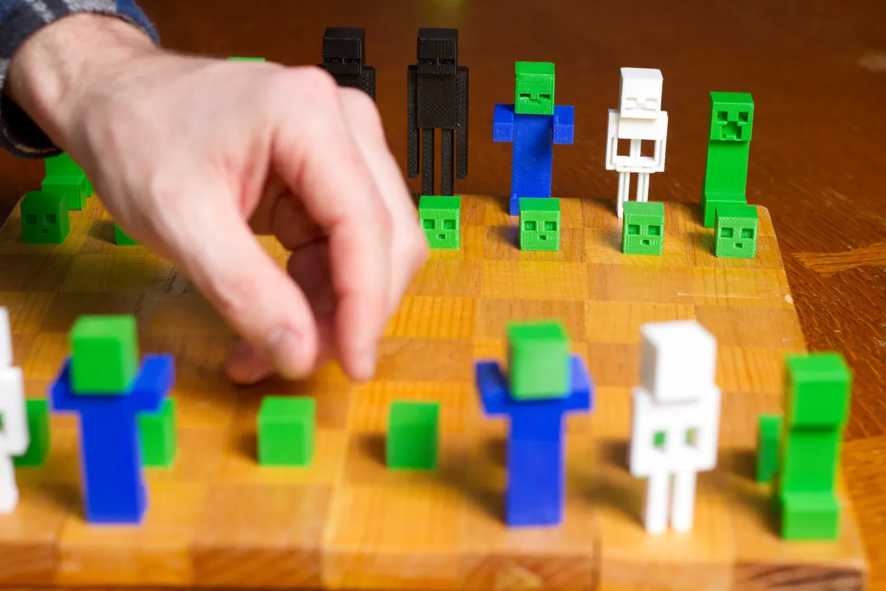 Printable Minecraft Chess  Minecraft printables, Diy chess set, Minecraft