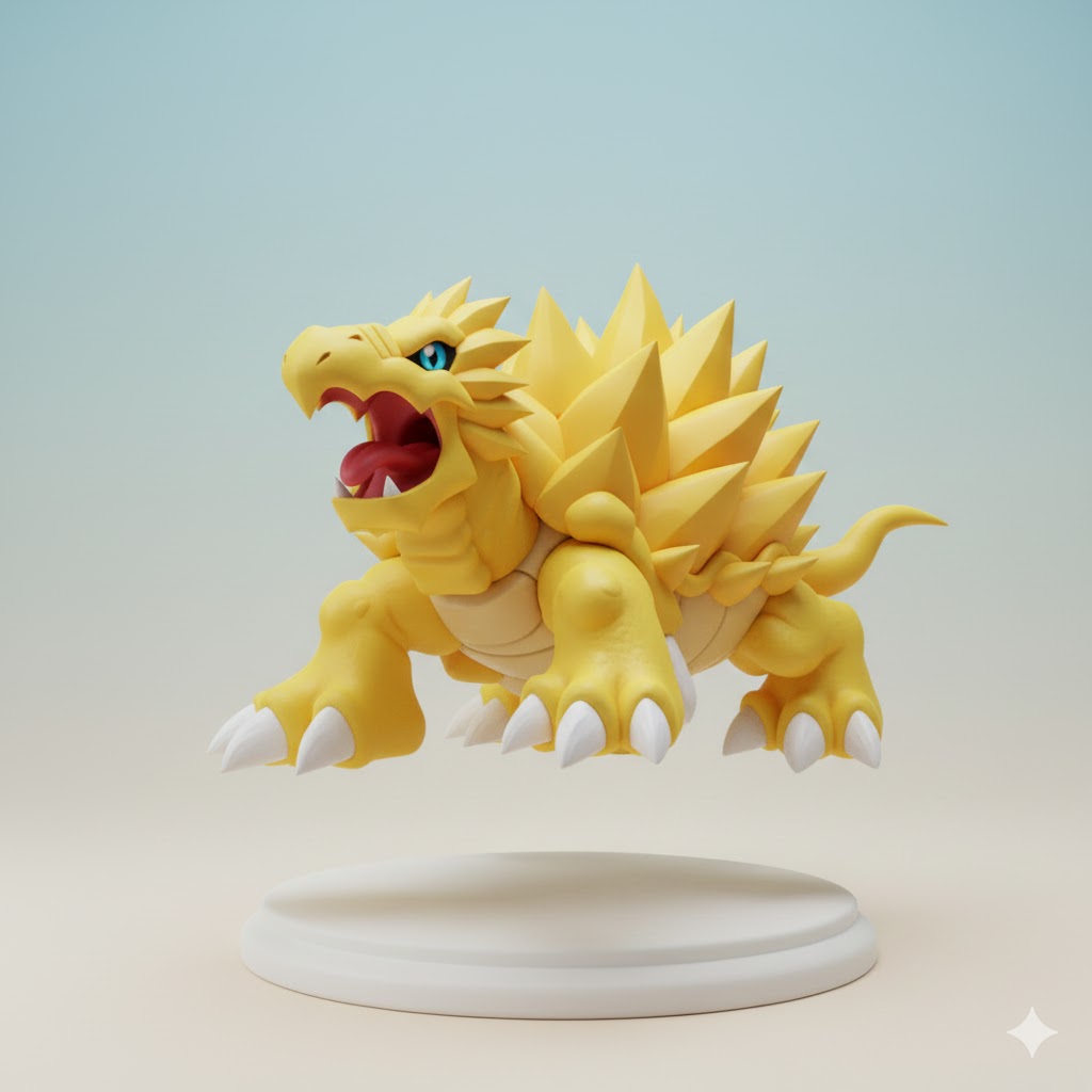 Tortamon Digimon Creature Model