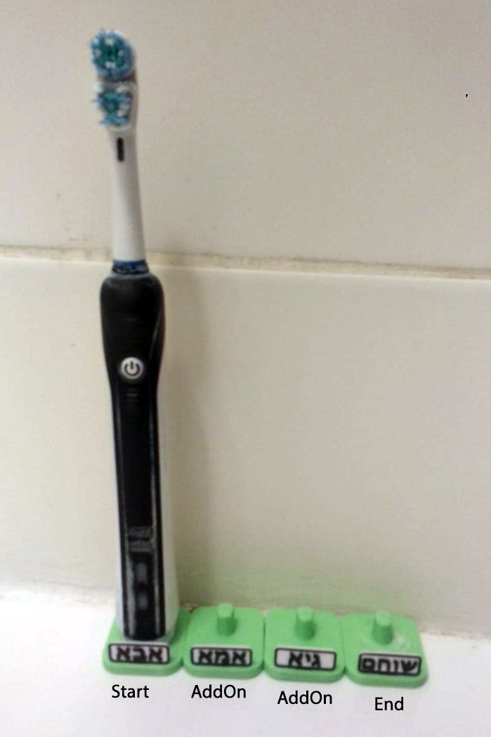 Modular stand for Oral B toothbrush