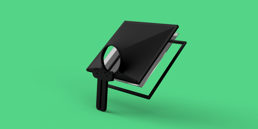 Affordable Teleprompter with 20x20cm Picture Glass