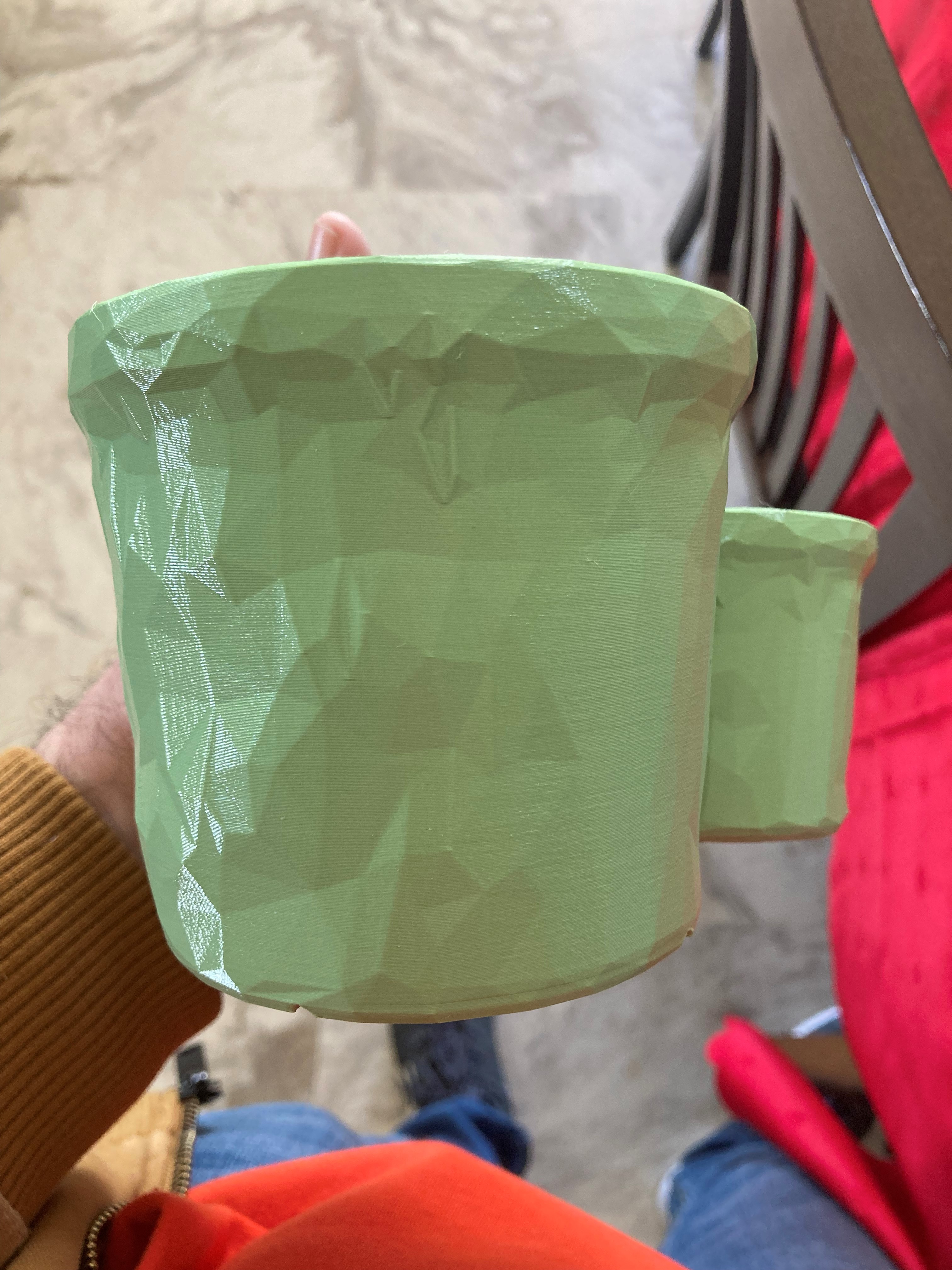 3 way planter - Low poly style
