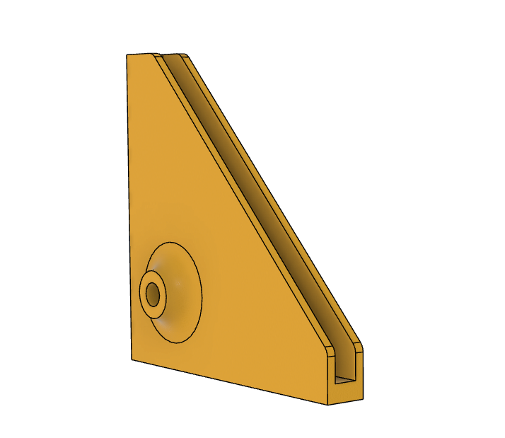 Template for drilling holes in the corner of a plate. by JW Download