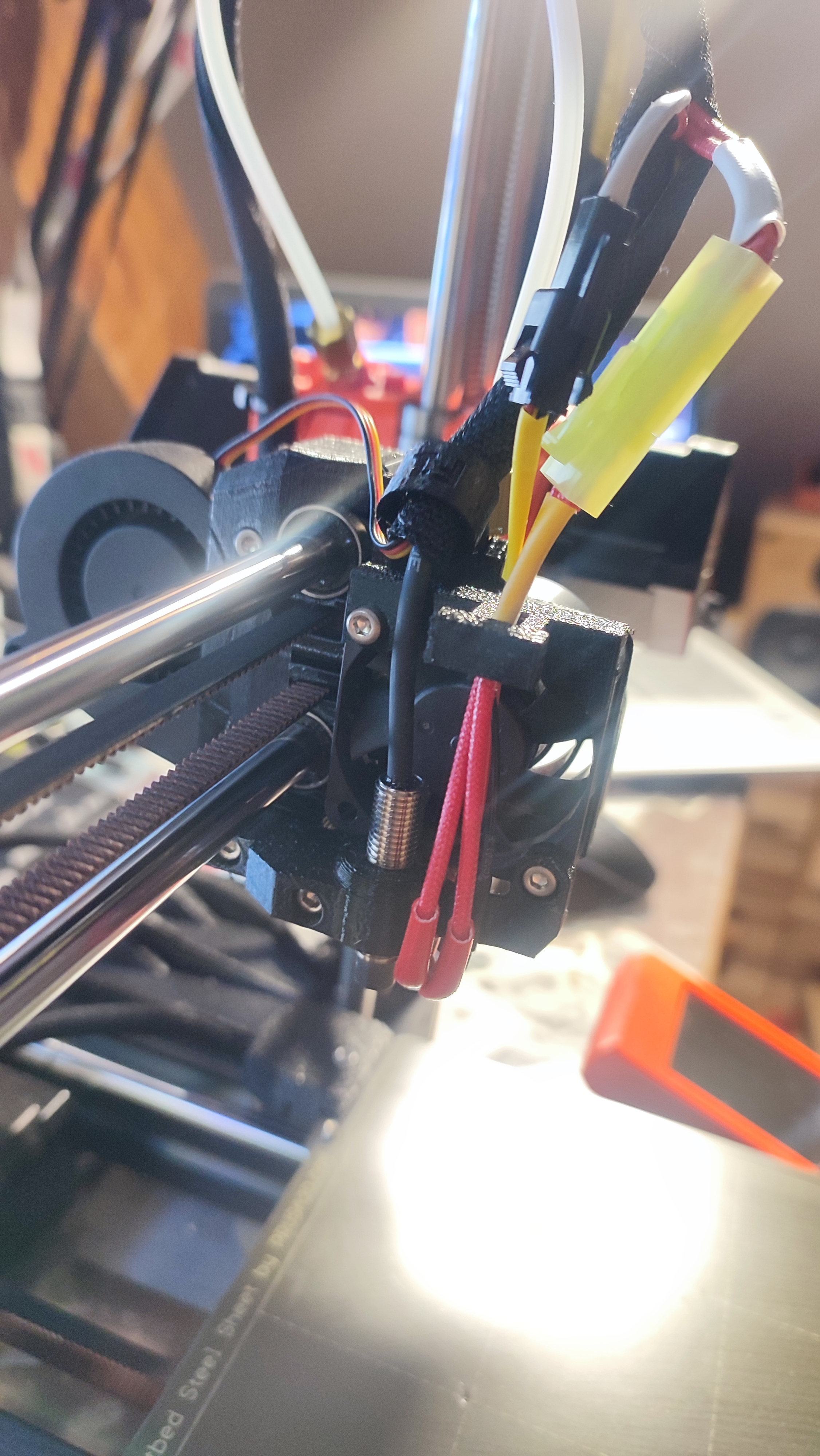 Prusa mini hotend connector / cable holder