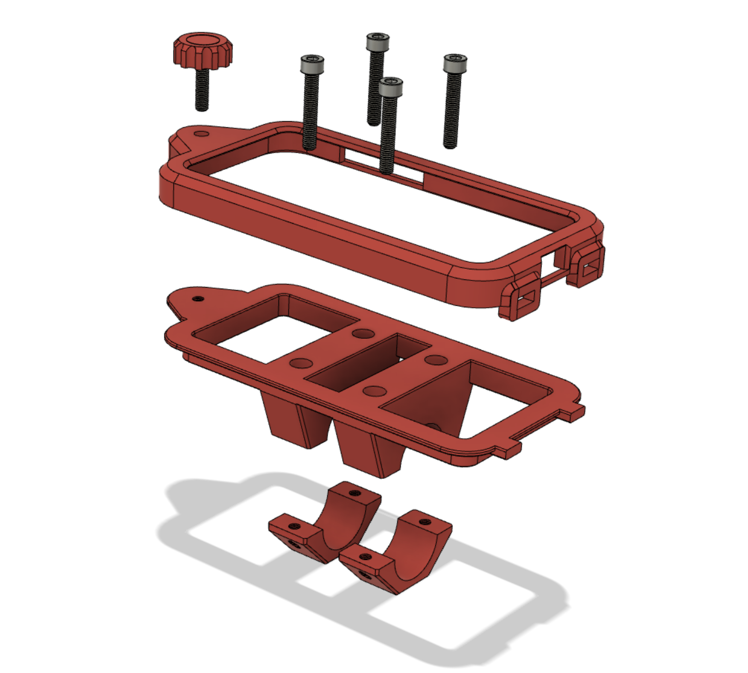 Cell phone mount for motorbike by Legufix | Download free STL model ...