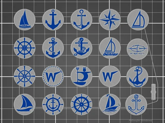 Sailors cufflinks-Jachtařské manžetové knoflíčky SET