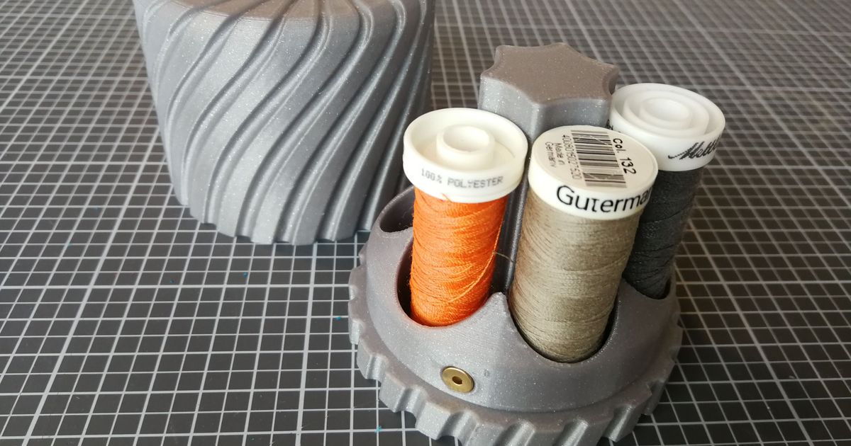 3D Printable Embroidery Thread Organizer Box by Shell