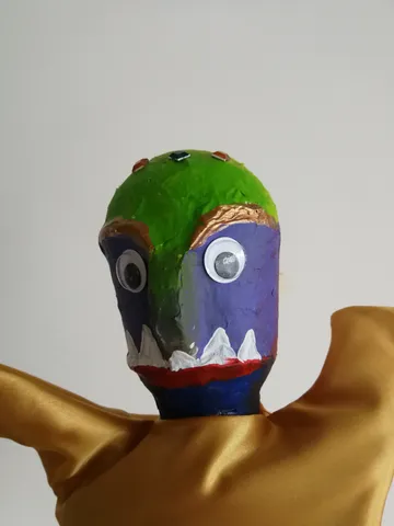 Hand Puppet Head (template)