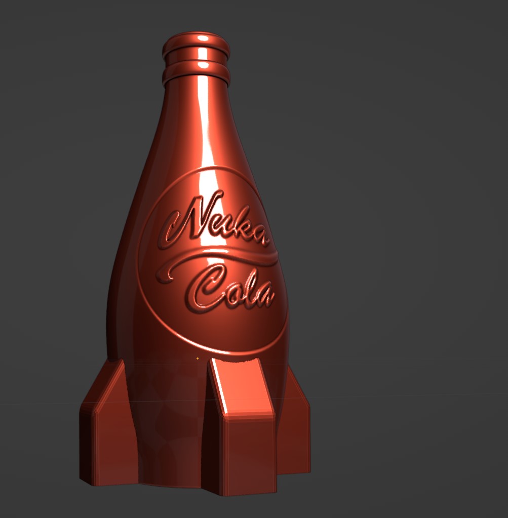 3D Printed Nuka Cola Bottle by Nephsye