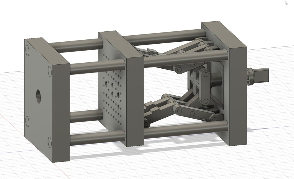 Miniatura 2 do modelo 3D Injection Molding Machine - Closing Unit