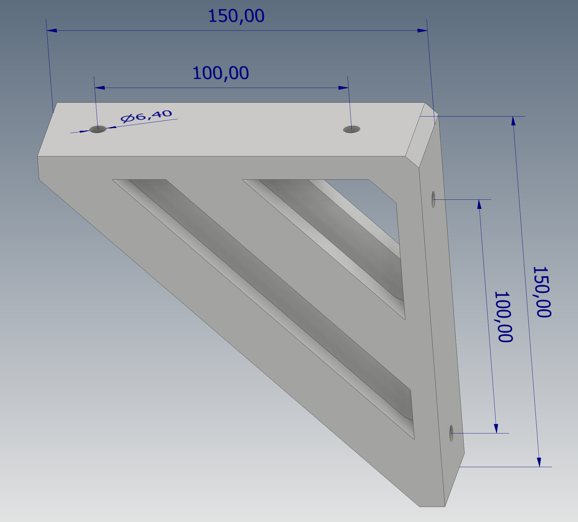 Shelf bracket 150 mm