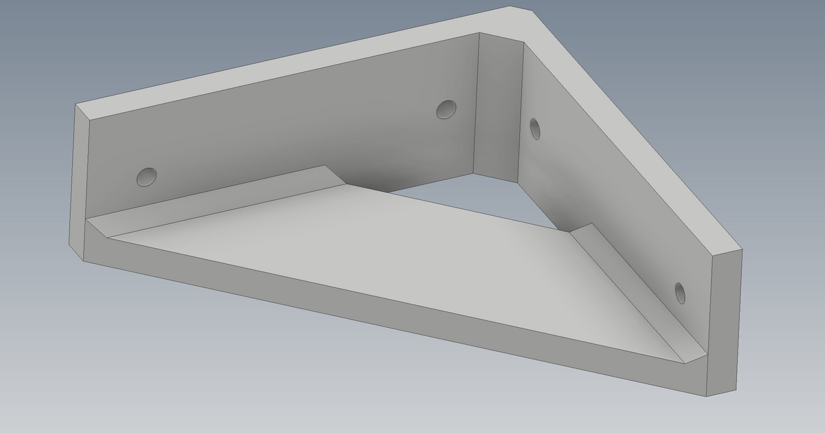 Shelf bracket 150 mm (lighter version) by Boogie Download free STL