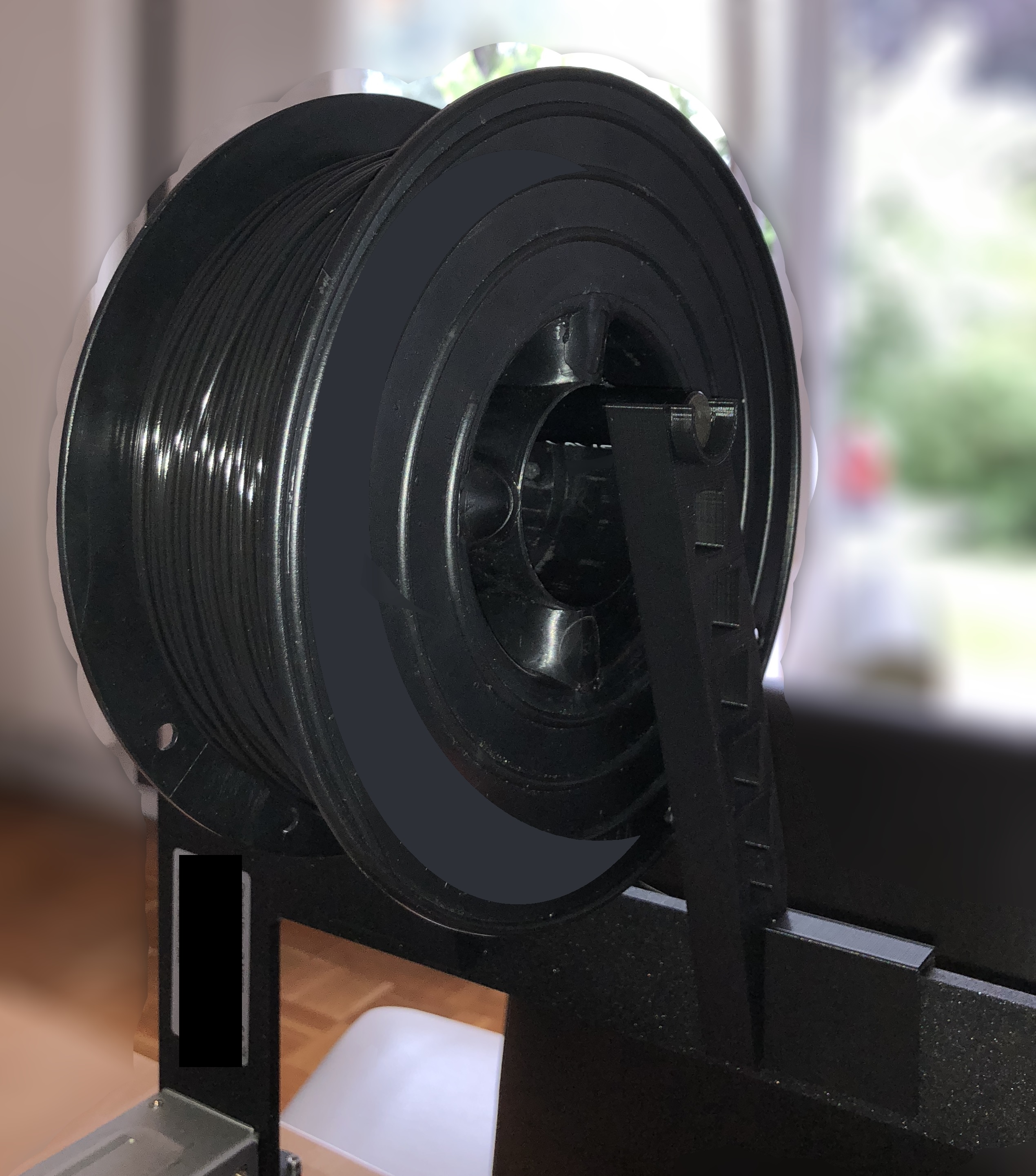 Filament spool holder without bearings