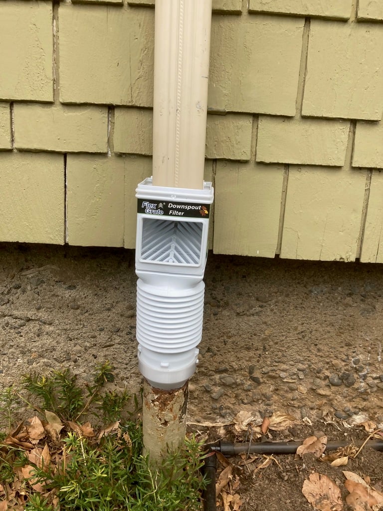 Flex Grate Downspout Filter Connector