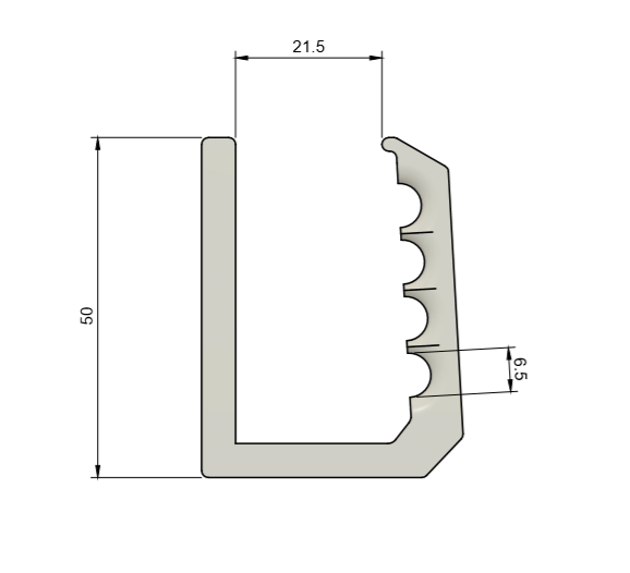Miniatura 3 do modelo 3D Desk Cable Clamp