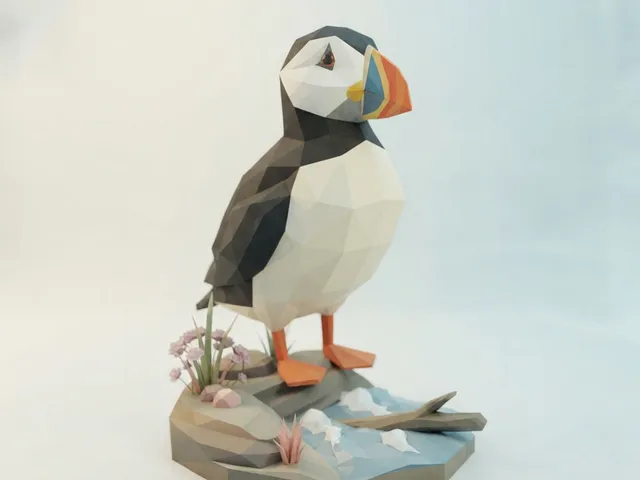 Low Poly Puffin
