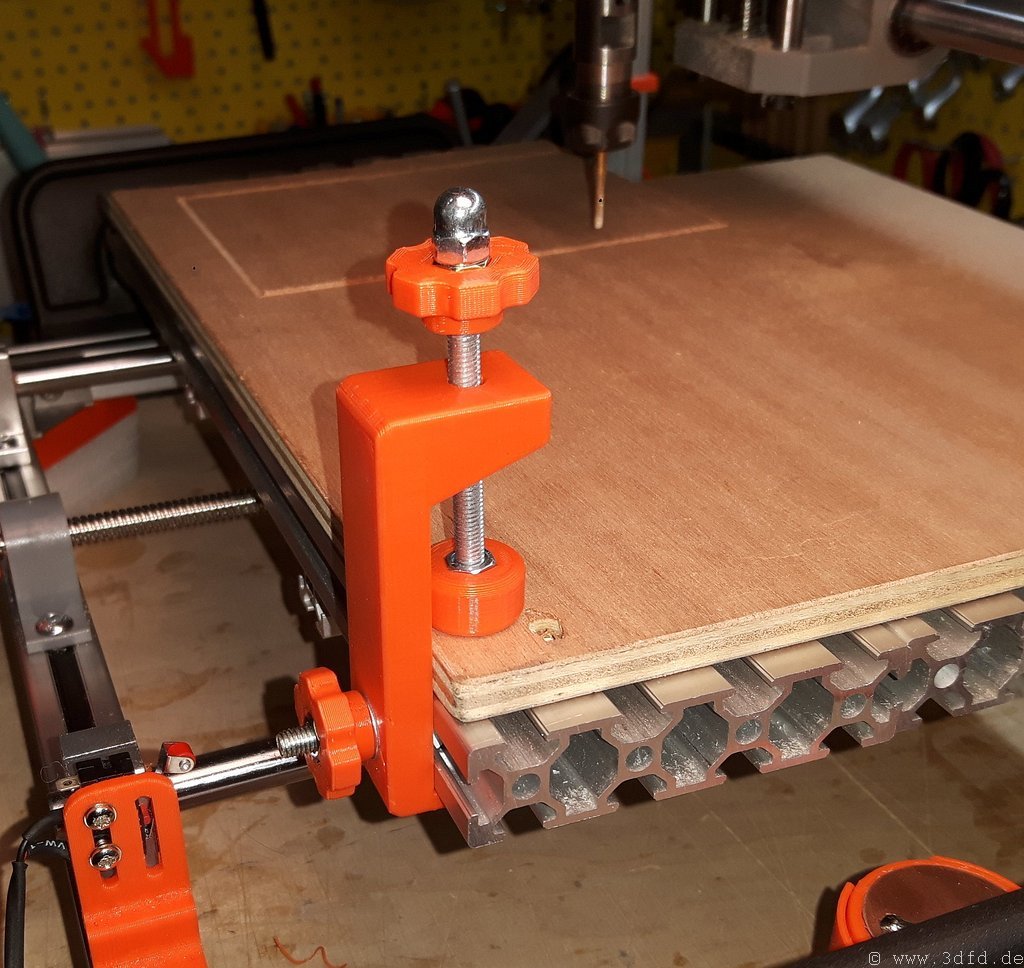 Clamp holder for a 3018 CNC milling / engraving machine 