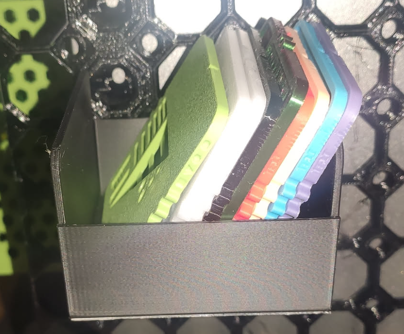 Tray for storing Mini printer tests as Swatches with Multiboard attachment