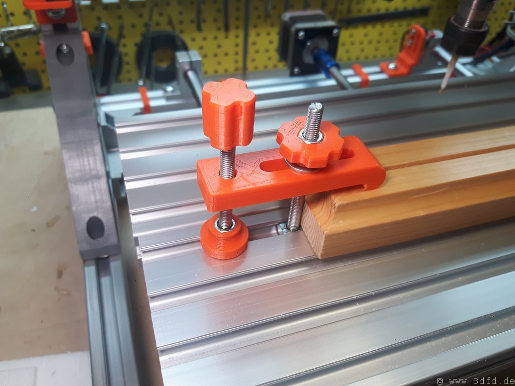 Clamp holder for a 3018 CNC milling / engraving machine Ver.2