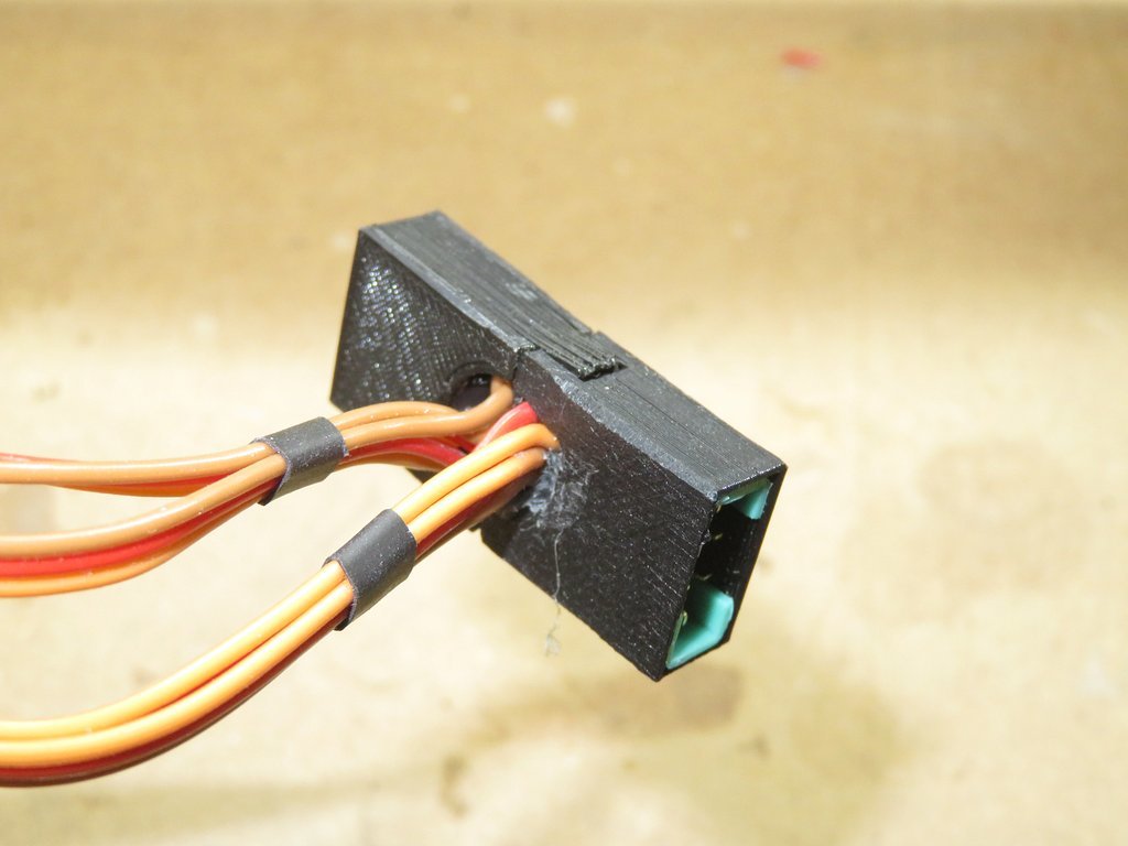Mpx Connectors Rc MPX male / female connector holder for RC sailplane, glider par 3D-Muc ...