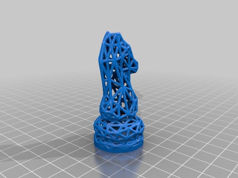 Miniatura 2 do modelo 3D Chess Set Wireframe - Modified Base