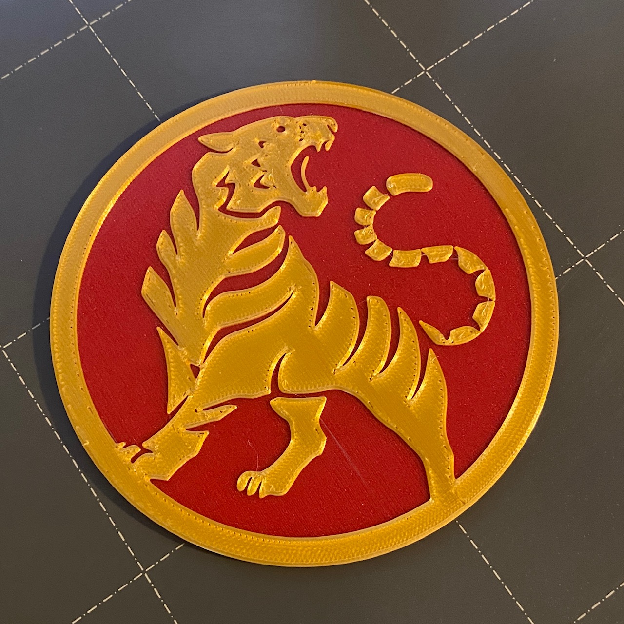 Chinese New Year Tiger Coaster