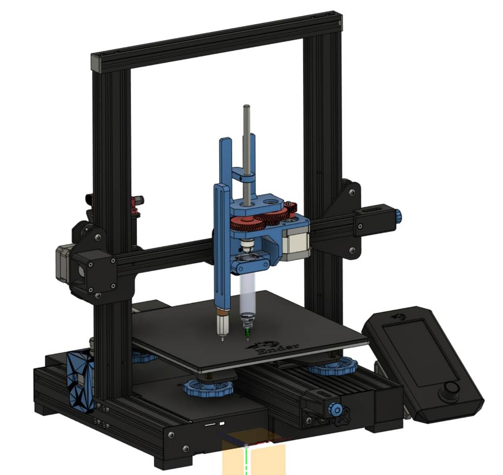 Miniatura 2 do modelo 3D Simple Syringe Paste Extruder