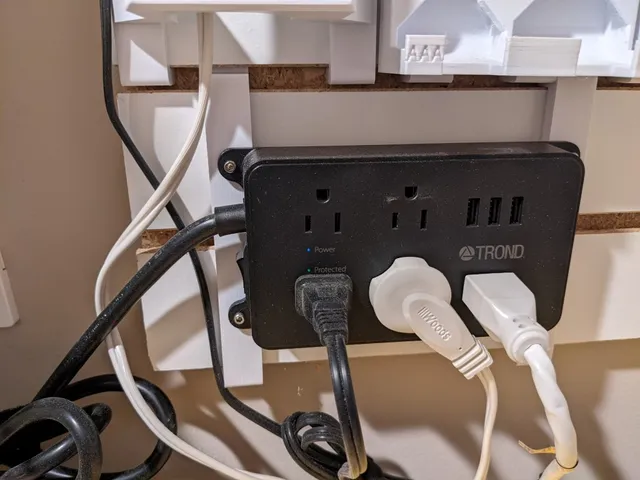 Slat Wall Mount for TROND Wall Mounted Power Strip