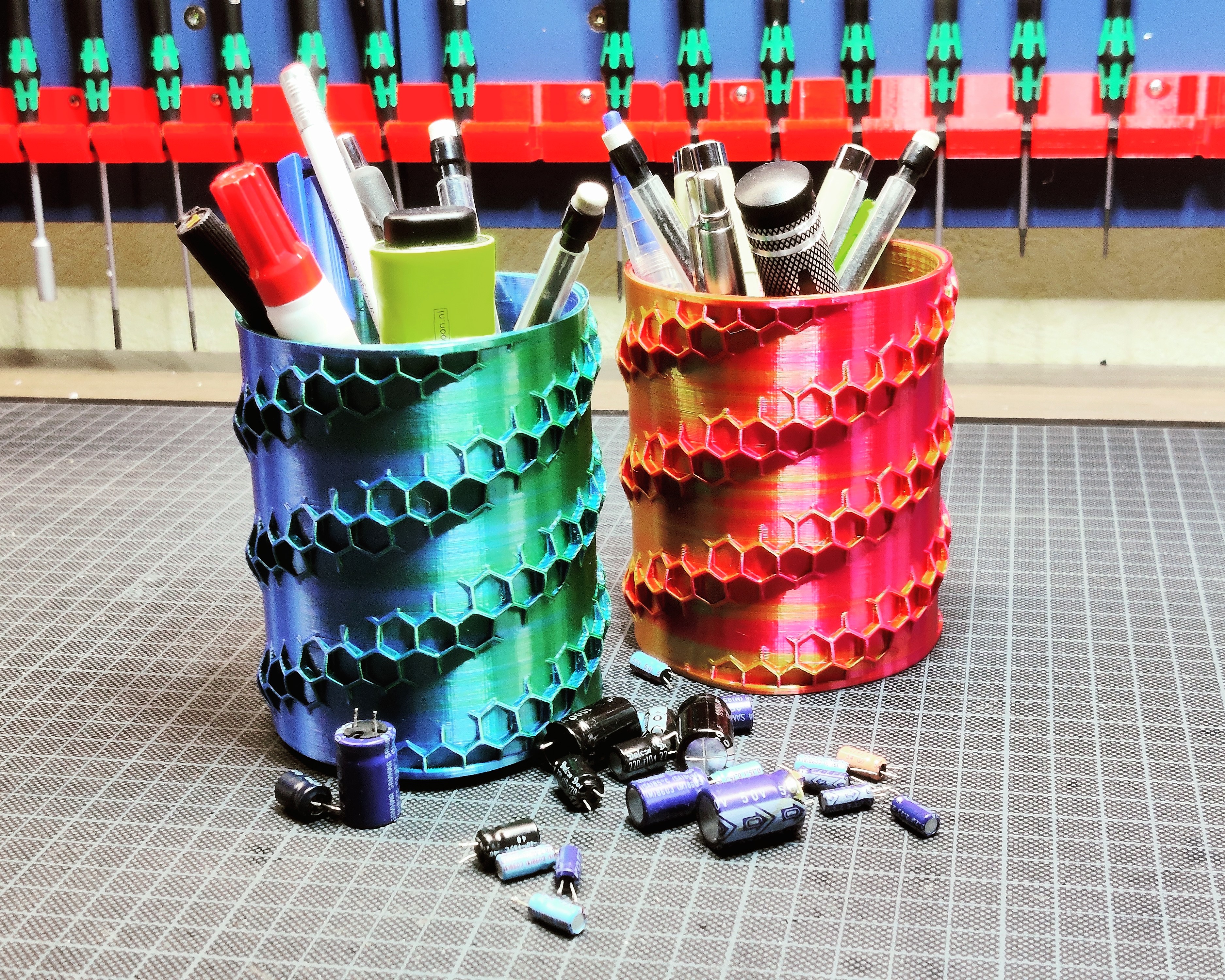Pencil holder from Fusion360 school
