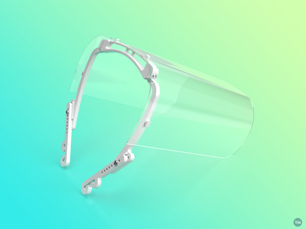 Miniatura 2 do modelo 3D Multipart Face Shield